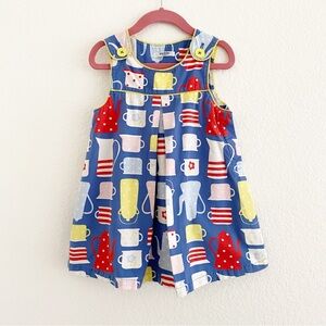 Mini Boden Teacup Pinafore Jumper Dress Size 2-3 Years